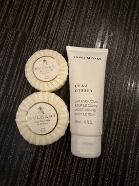 Issey Miyake L'Eau D'Issey Moisturising Body Lotion & Bvlgari White Tea Soap